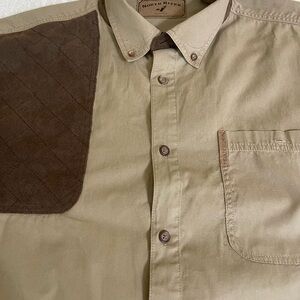 North River Outfitters Men's M Elbow Shoulder Patch Shooting Navajo Shirt~ L